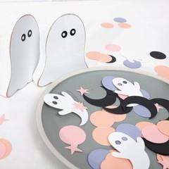 230psc Halloween Spooky Confetti – Pink Halloween Confetti, Spooky One Two