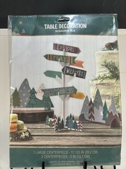 Party Wilderness Directional Sign Table Decoration Centerpiece Kit (3 Included)