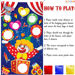 , Large Carnival Games for – 54 X 34 Inch | Carnival Theme Party | Circus Theme