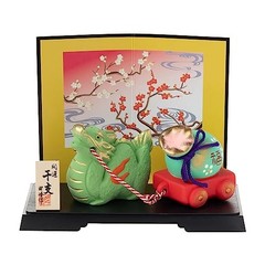 Seto Togei 2024 Zodiac Figurine Compact Dragon New Year’s Decoration Good Luck