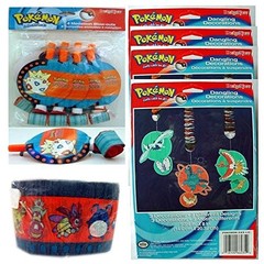 Vintage 2000 Nintendo Pokémon Party Decorations – Blowouts, Dangling Decor, Str