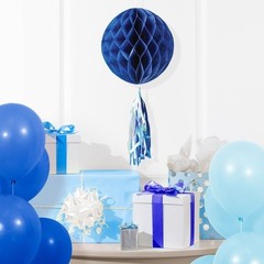 Dark Blue Honeycomb Hanging Decoration Party Decor Easy Assembly Tassel New
