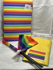 Pride Party Assortment Large Flags Small Flags Dog Bandanna Rainbow Foam