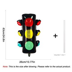 2PCS Traffic Light Balloon Red Green Lights Foil Balloon For Kids Race Car Th…