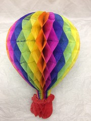 Honeycomb Hot Air Balloon Decoration Multi Colored