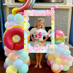 on Cloud 9 Birthday Decoration Colorful on Cloud 9 Party Supplies Rainbow on Clo