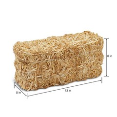Floracraft Decorative Straw Bale 5 Inch X 6 Inch X 13 Inch Natural Mxb13S-12