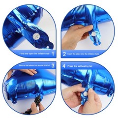 40 Inch Navy Blue 3 Large Number Balloon, 3 13 23 30 33 36 38Blue Birthday Pa…