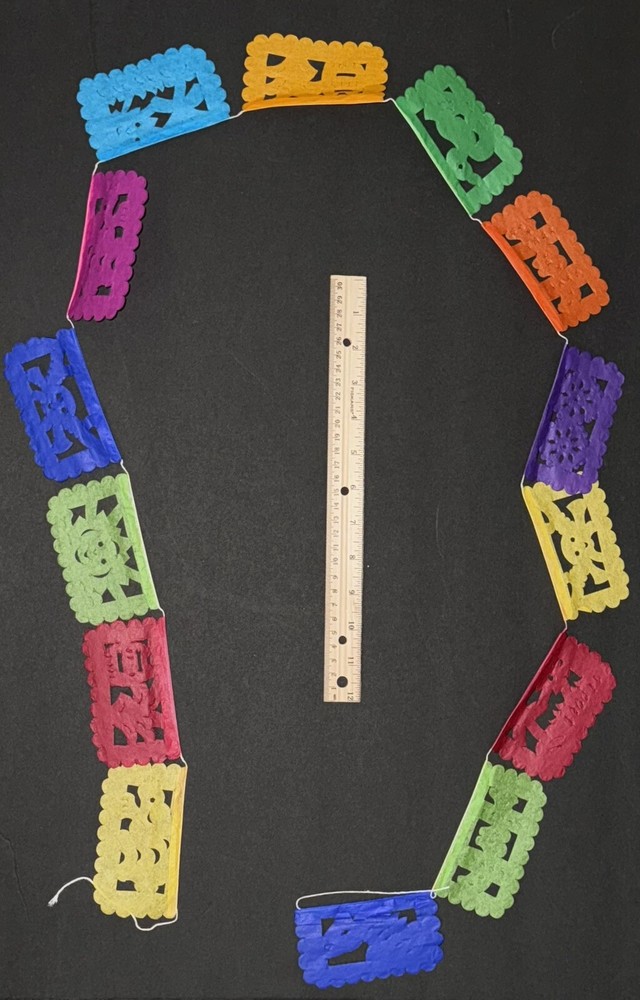 Papel Picado, Día De Los Muertos, Day Of The Dead, Party Decor, Rectangle