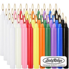 Spell Candles (40 Candles) – One Shipping Charge! Set of 40, Multicolor