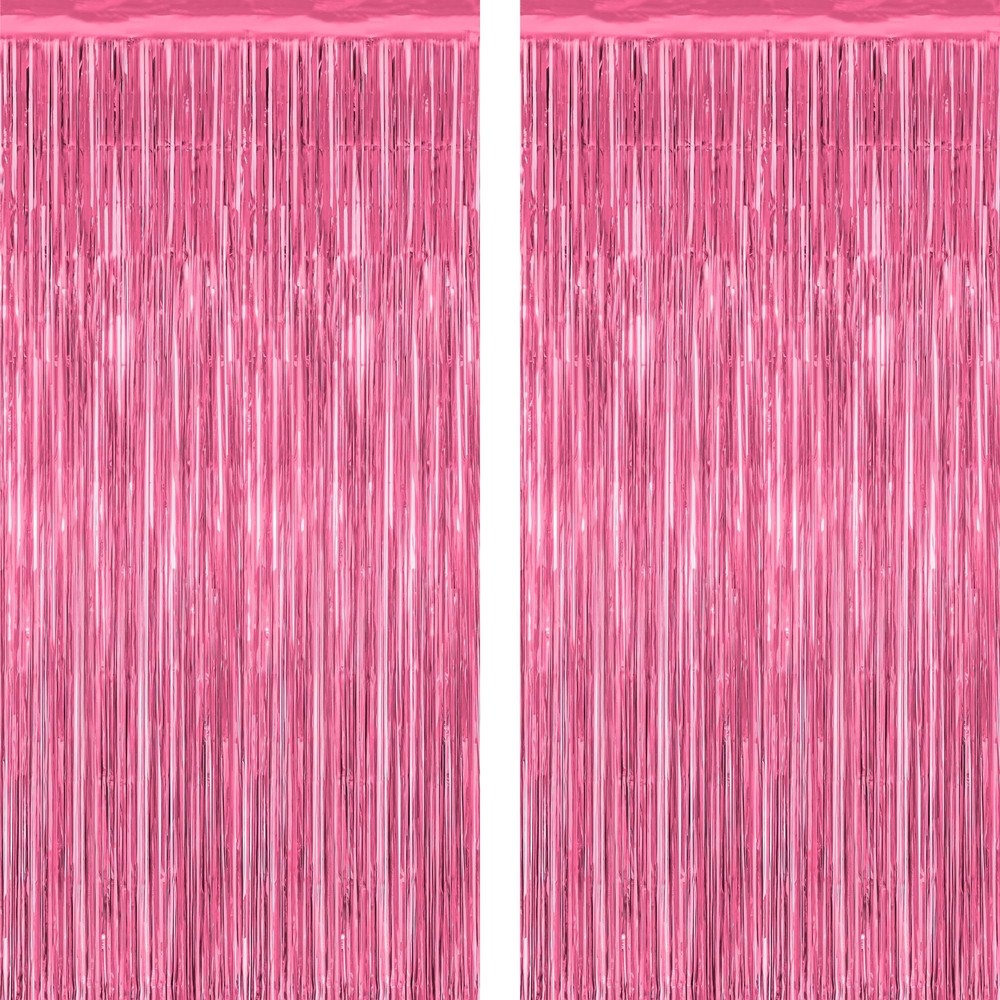 2 Pack Pink Party Decorations, 3.28 FT x 7.05 Backdrop, 2 PCS,