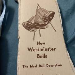 New Westminster Bells Tissue Honeycomb Decoration Various Sizes Lot of 4 Pieces