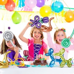 Premium Metallic Long Balloons 260 Twisting Animal for Birthday Kids Party