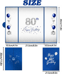 80Th Birthday Decorations for Men or Women, Creative 80Th Birthday Guest Book Al