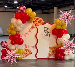 32 Inch Red White Gingham Star Burst Balloons, Red Plaid Checkered Explosion …