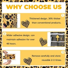 Effortless Peel-and-Stick Cheetah Print Party Backdrops – 2 Pack, 3.3ft x 6.6ft
