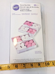 Favor box pack white sealed party supplies divided(20)