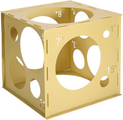 2-10 Inch Collapsible Plastic Balloon Sizer Box Cube, Balloon Size Measurement T
