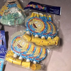 Designware 1998 Rugrats Vintage Party Decor Banner Hats Cards Bags Plates NEW