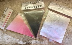Party Decorations Banner Lot Silver & Ombré Pink & Lace Bows Pennant Flag Sign