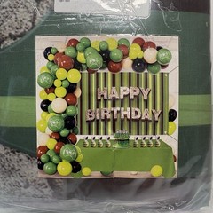 Birthday Party Supplies Decorations Minecraft Video Gaming Green & Brown