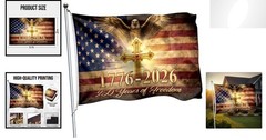 Timeless American Eagle Flag 3×5 Ft – Perfect for Indoor & Outdoor 4th of July