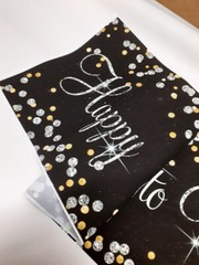 Happy Birthday Backdrop Background Banner Any Name, Age Fabric Party Decoration