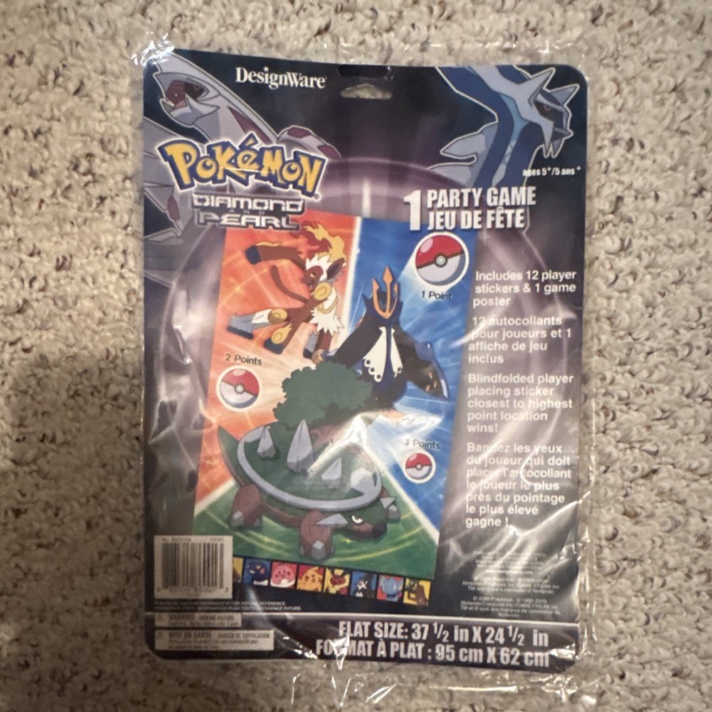 DesignWare Pokémon Diamond & Pearl Party Game Empoleon Infernape Torterra Kids