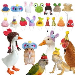 16 Pcs Adjustable Mini Hats for Hamsters, Lizards, Birds & Small Pets – Party Co
