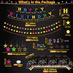 241 Pieces Glow In The Dark Sticks Party Supplies For Birthday Kids Adults Bulk