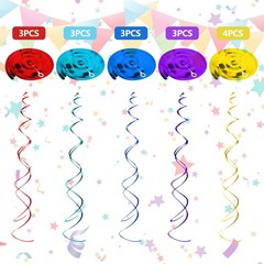 KALEFO 36 Pcs Retirement Party Decorations Hanging Swirls Assorted