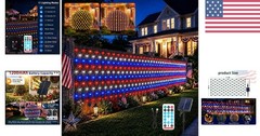 Waterproof 240 LED Net Lights – Red White Blue & Warm White for Every Occasion