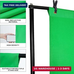 GFCC Green Screen Backdrop Background – 7x10FT Photography Backdrop Photo Backgr
