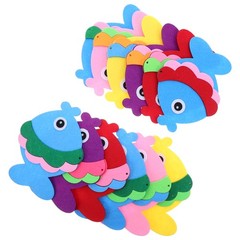 12Pcs Fish Wall Decor Reusable Nonwoven Fabric Coastal Beach Fish Ornaments