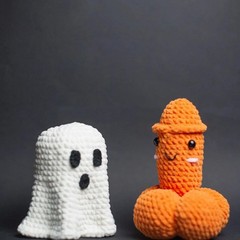 Halloween Crochet Set Ghost Pumpkin Ghost Handmade Crochet Stuffed Toys Festival