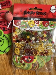Angry Birds Happy Birthday Confetti Decorations Favors Bags Tablecloth Lot