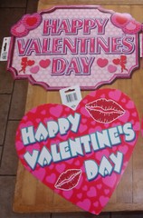 20 Beistle Valentines Day Diecut Cutouts Decorations – 10 Each Hearts & Banners