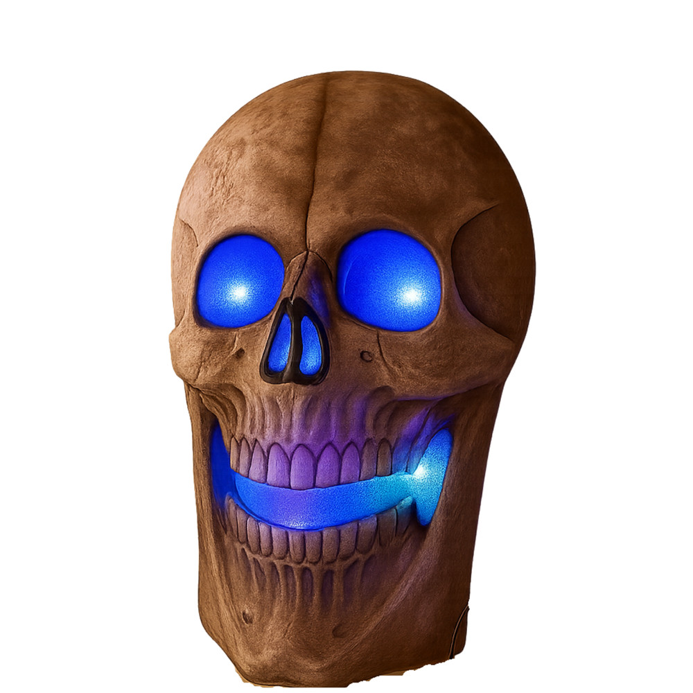 iN Halloween Spooky LED Skull – Colour Changing LED Lights – Spooky Sounds