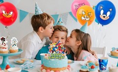 Sonic Birthday Party Decorations Sonic Party Tableware Banners Balloons Backdrop