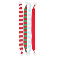 Festive Christmas Bottle Decoration Scarf Christmas Scarf For Doll Home Decor