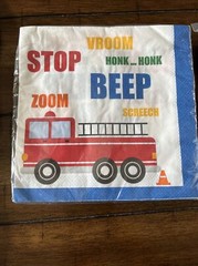 Birthday Party Partyware Trucks construction Traffic Jam Plates Cups ￼ napkins+