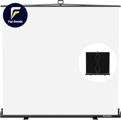 Wider Style 78.7 X 82.7In Large Collapsible White Backdrop Screen Portable NEW