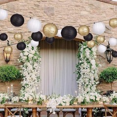 Assorted Sizes Paper Lanterns Set, 15pcs for Rustic Weddings & Special Occasions