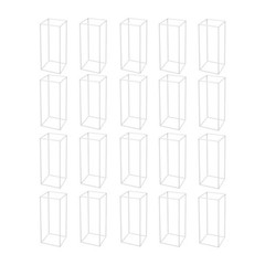 20pcs White Iron Wedding Flower Stands, Wedding Table Decorations, Floral Holder