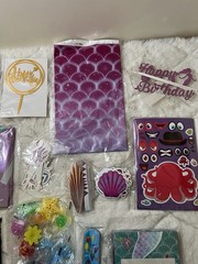 Mermaid Party Supplies Bundle Ocean Theme Decor Favors Kids Birthday