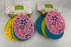 Set of 2 Easter egg Felt Garland Banner (4 ft each) holiday decor hunt party