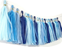 Tissue Paper Tassels Garland Banner Table Decor Party Banner Wedding Birthday Ba
