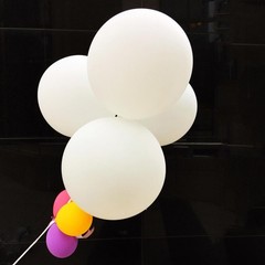 White Balloons Birthday Decorations 10 Pack 36 inch Round Wedding Ballons for…