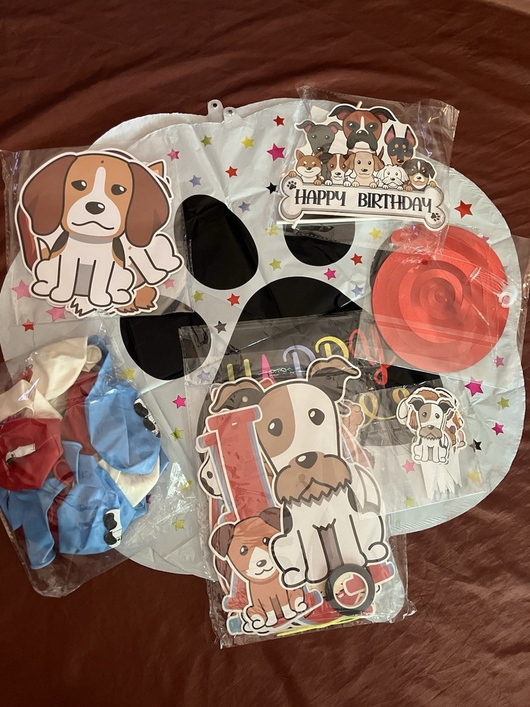 Dog Themed Birthday Decor With Latex And Foil Balloons