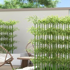 GOOFCXO 5ft Fake Bamboo Plant 10 Pack, Artificial Privacy 5ft/150cm, 10-pack